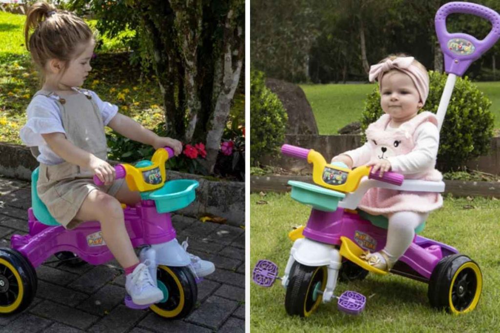 Diferença entre velotrol e triciclo infantil